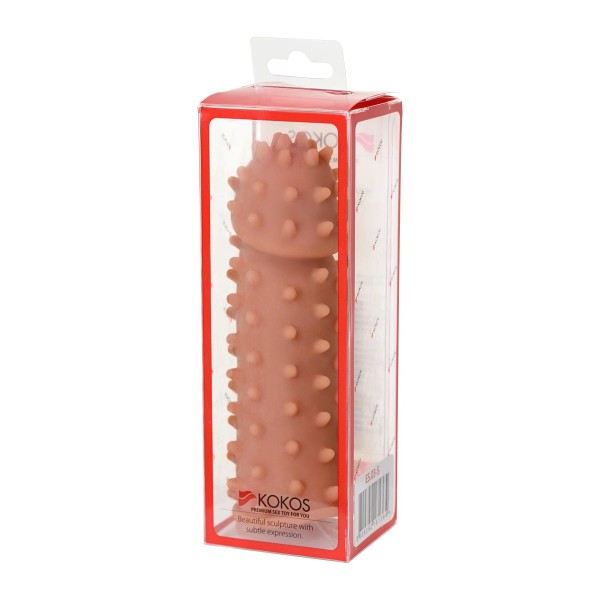 Насадка на фаллос с шипами и бугорками Extreme Sleeve 003 S-size - 12,7 см