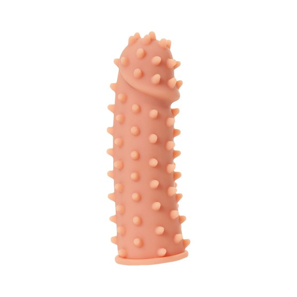 Насадка на фаллос с шипами и бугорками Extreme Sleeve 003 S-size - 12,7 см