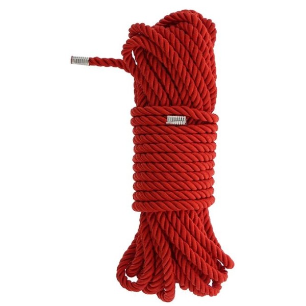 Красная веревка DELUXE BONDAGE ROPE - 10 м
