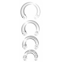 Набор дополнительных прозрачных колец для поясов верности Набор дополнительных прозрачных колец для поясов верности