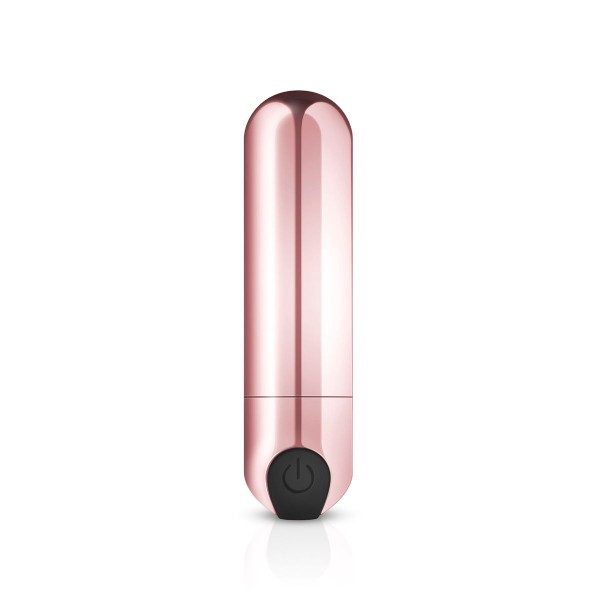 Золотистая вибропуля Rosy Gold Bullet Vibrator - 7,5 см