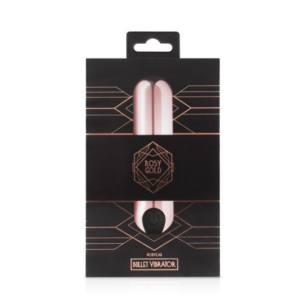 Золотистая вибропуля Rosy Gold Bullet Vibrator - 7,5 см