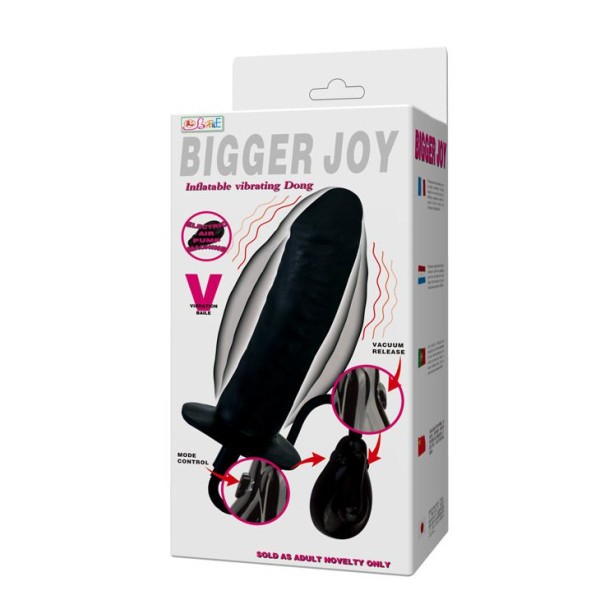 Расширяющийся вибратор Bigger Joy - 15,5 см