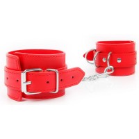 Красные оковы на регулируемых пряжках с карабином Красные оковы на регулируемых пряжках с карабином