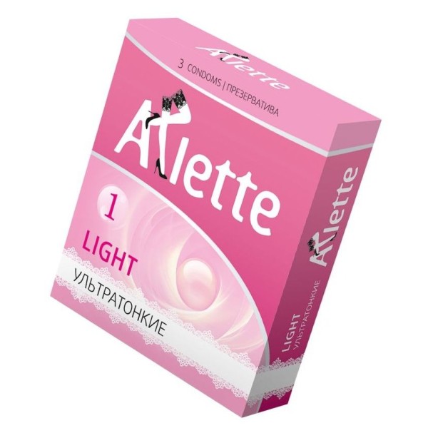 Ультратонкие презервативы Arlette Light - 3 шт