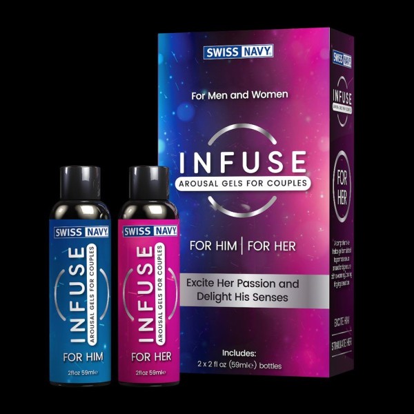 Возбуждающие лубриканты для пар INFUSE Arousal Gels for Couples - 2х59 мл