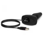 Чёрная анальная вибропробка с 3 источниками вибрации TRIO REMOTE CONTROL PLUG BLACK - 13,5 см