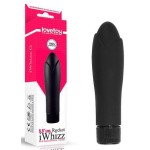 Черный мини-вибратор iWhizz Rocket - 13,5 см