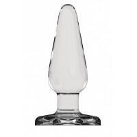 Прозрачная анальная пробка Butt Plug Basic 3 Inch - 7,6 см.