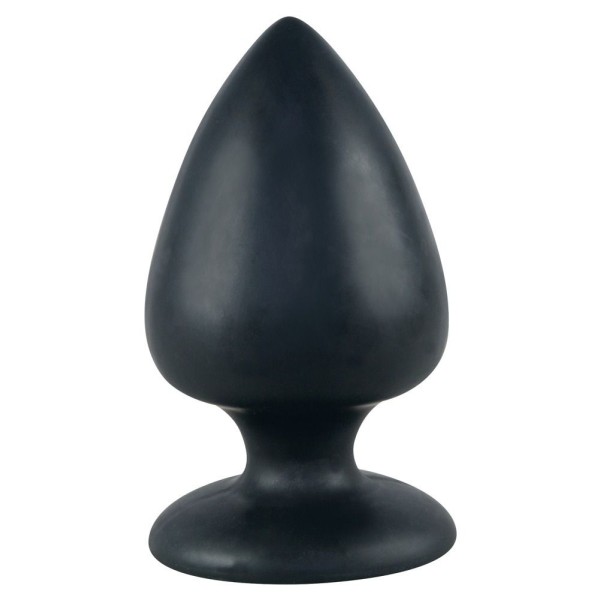 Большая чёрная анальная втулка Black Velvet Extra XL - 14 см