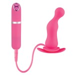 Розовая вибровтулка Dash Butt Plug With Mini Controller II - 9 см