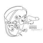 Вибрострапон Woman Midi с вагинальной пробкой - 22 см