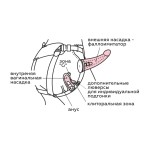 Вибрострапон Woman Midi с вагинальной пробкой - 22 см