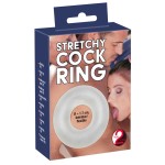 Прозрачное гладкое кольцо Stretchy Cockring