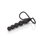 Насадка на пенис для двойного проникновения Silicone Beaded Double Rider - 14 см