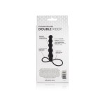 Насадка на пенис для двойного проникновения Silicone Beaded Double Rider - 14 см