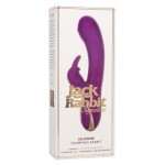 Фиолетовый вибратор-кролик Signature Silicone Thumping Rabbit с пульсирующим воздействием - 22,75 см