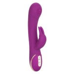 Фиолетовый вибратор-кролик Signature Silicone Thumping Rabbit с пульсирующим воздействием - 22,75 см