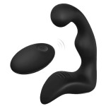 Черный вибромассажер простаты REMOTE BOOTY PLEASER 