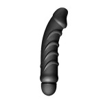 Ребристый анальный вибратор 5 Speed Silicone Vibe - 24 см