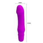 Фиолетовый мини-вибратор Stev -13,5 см