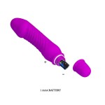 Фиолетовый мини-вибратор Stev -13,5 см