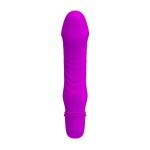 Фиолетовый мини-вибратор Stev -13,5 см