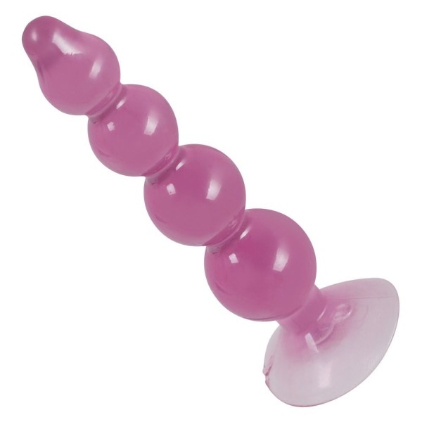 Фиолетовый анальный стимулятор-ёлочка Anal Beads - 13 см