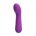 Фиолетовый гнущийся вибратор Faun - 15 см