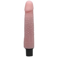 Телесный вибратор-реалистик с пупырышками - 21 см. Телесный вибратор-реалистик с пупырышками - 21 см.