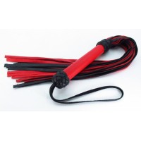 Черно-красная плеть с красной ручкой Турецкие головы - 57 см. Черно-красная плеть с красной ручкой Турецкие головы - 57 см.