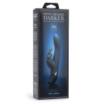 Тёмно-синий вибратор Oh My USB Rechargeable Rabbit Vibrator - 25,4 см