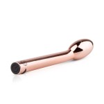 Золотистый вибратор для G-стимуляции Rosy Gold G-spot Vibrator - 22 см
