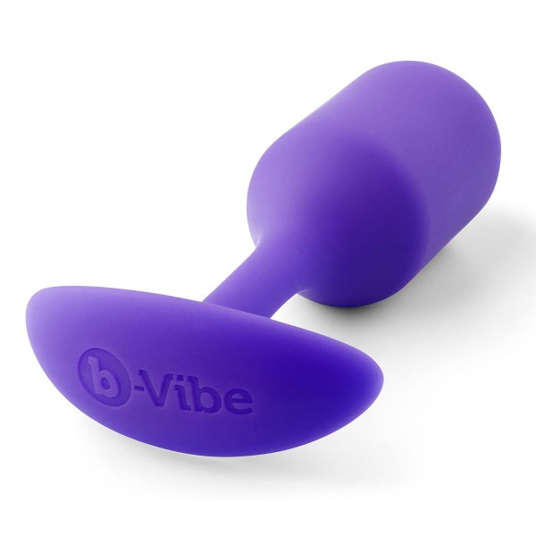 Фиолетовая пробка для ношения B-vibe Snug Plug 2 - 11,4 см