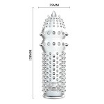 Закрытая прозрачная насадка Crystal sleeve - 12,8 см