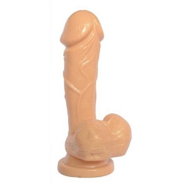 Телесный фаллоимитатор Big Glans Dong - 19 см