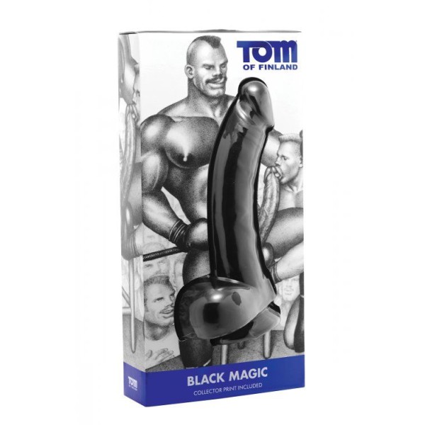Чёрный фаллоимитатор Black Magic - 30 см