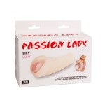 Вибрирующий мастурбатор-вагина с нежными губками Lily - 18 см