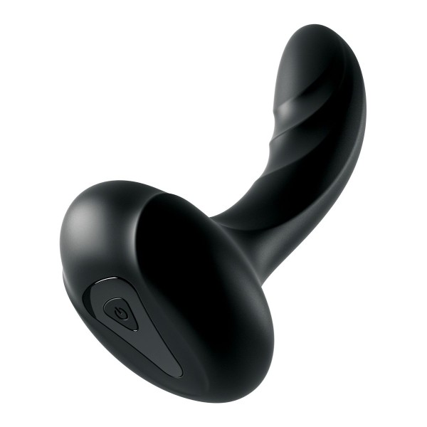 Черный массажер простаты Ultimate Silicone P-Spot Massager - 13,9 см