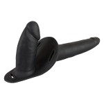 Женский страпон с вагинальной пробкой Double Strap On - 15 см