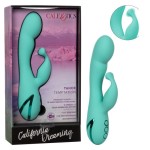 Зеленый вибратор-кролик Tahoe Temptation - 23 см