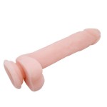 Телесный фаллоимитатор на присоске Super Dildo - 21,5 см