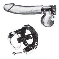Утяжка на пенис на замочке Duo Cock And Ball Lock Утяжка на пенис на замочке Duo Cock And Ball Lock