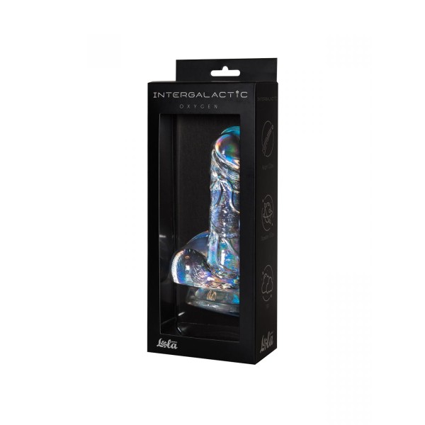 Прозрачный фаллоимитатор Oxygen - 17,5 см