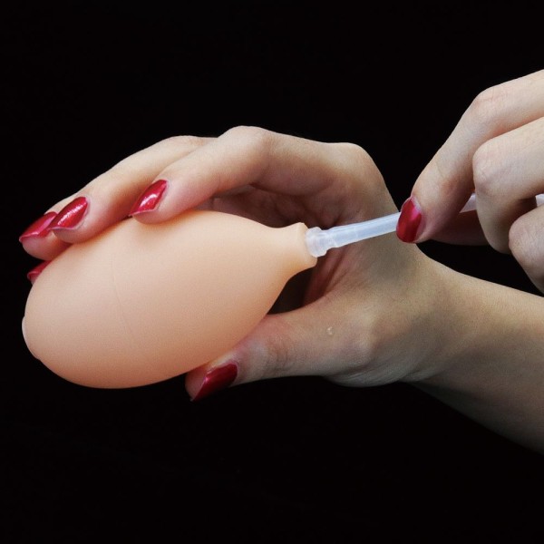 Телесный фаллоимитатор с имитацией эякуляции Soft Ejaculation Cock With Ball 8 - 17,8 см