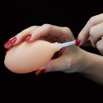 Телесный фаллоимитатор с имитацией эякуляции Soft Ejaculation Cock With Ball 8 - 17,8 см