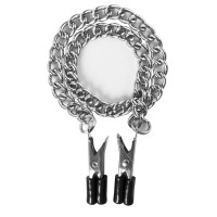 Прищепки для сосков Block Busters Nipple Clamps с цепью Прищепки для сосков Block Busters Nipple Clamps с цепью