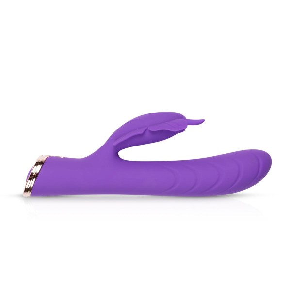 Фиолетовый вибратор-кролик The Princess Butterfly Vibrator - 20,5 см