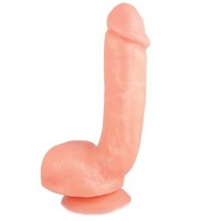 Реалистичный фаллоимитатор с присоской X5 HARD ON BEIGE - 22,2 см. Реалистичный фаллоимитатор с присоской X5 HARD ON BEIGE - 22,2 см.