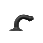 Черный фаллос на присоске Silicone Bendable Dildo S - 17 см